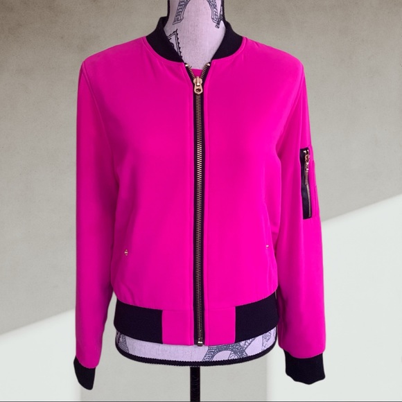 Hot pink JUICY COUTURE bomber jacket SMALL - Picture 3 of 10